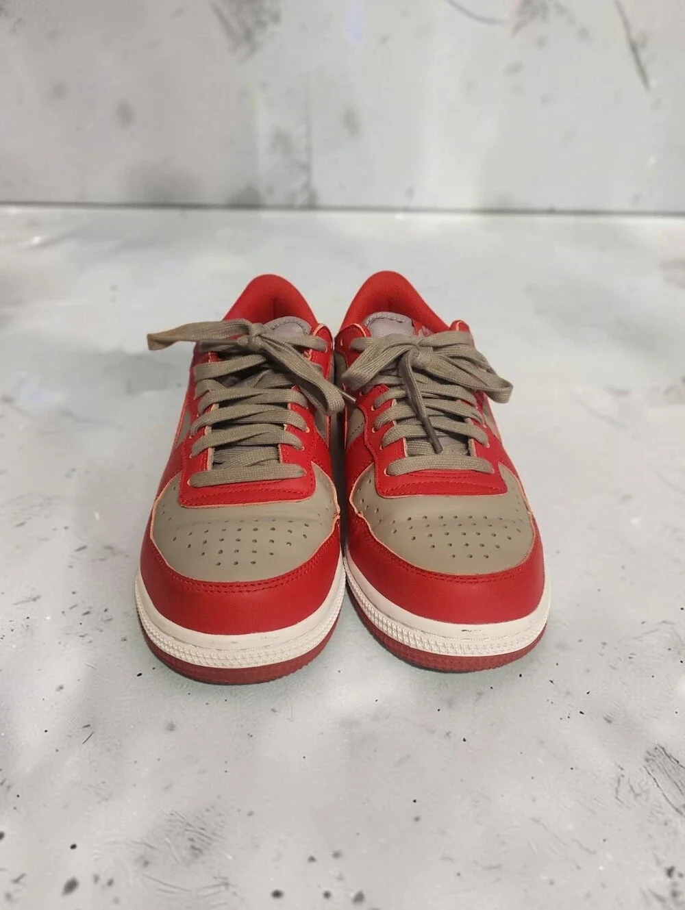 Men's 7.5 Red And Grey NIKE Sneakers